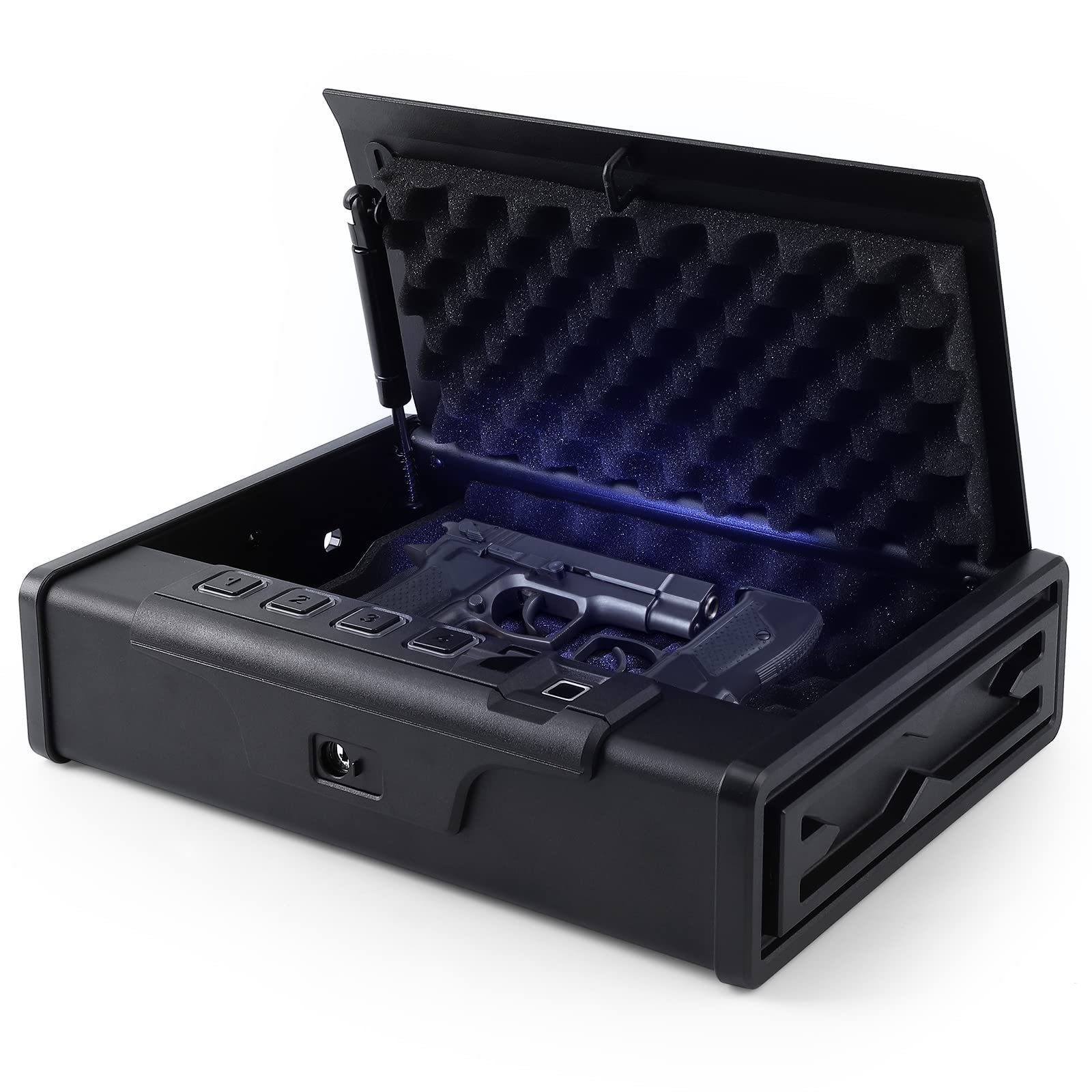 Gun Safe Box Hidden Portable Hand Gun Safe Fingerprint Biometric Gun Safe