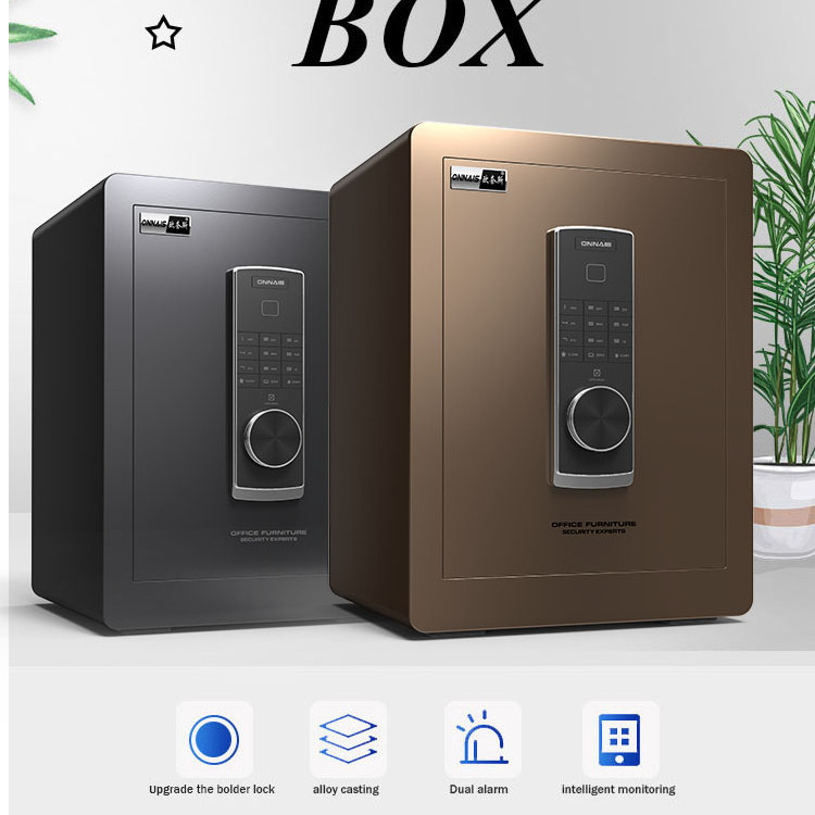 Smart Security Electronic Steel Hidden Digital Fingerprint Storage Safe Home Office Money Safe