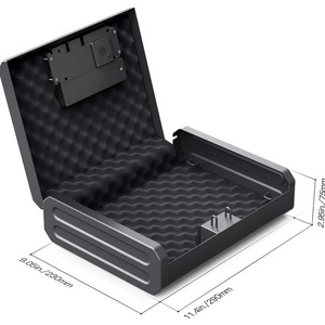 Gun Safe Box Hidden Portable Handgun Safe Fingerprint Biometric Gun Safe hidden stash