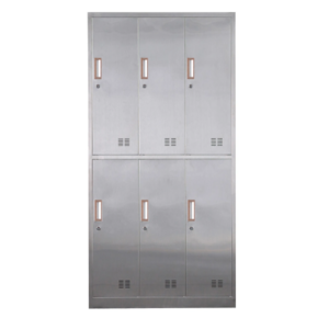 Gym Closet School Office Cupboard Locker Cabinet 6 Door Steel Locker Metal Staff Wardrobe Storage Lockers