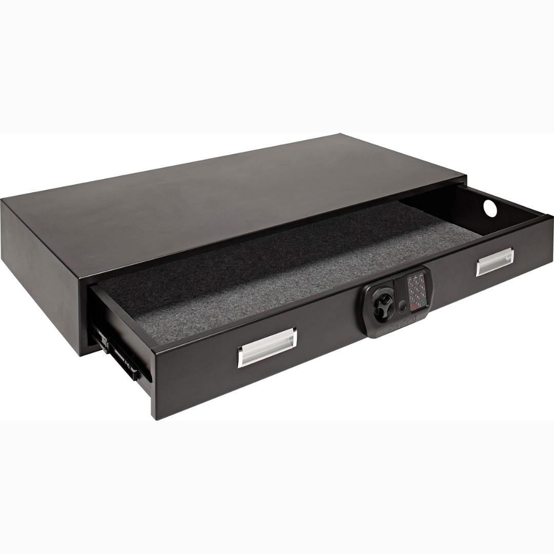 Hidden small digital password drawer safe box under bed safe