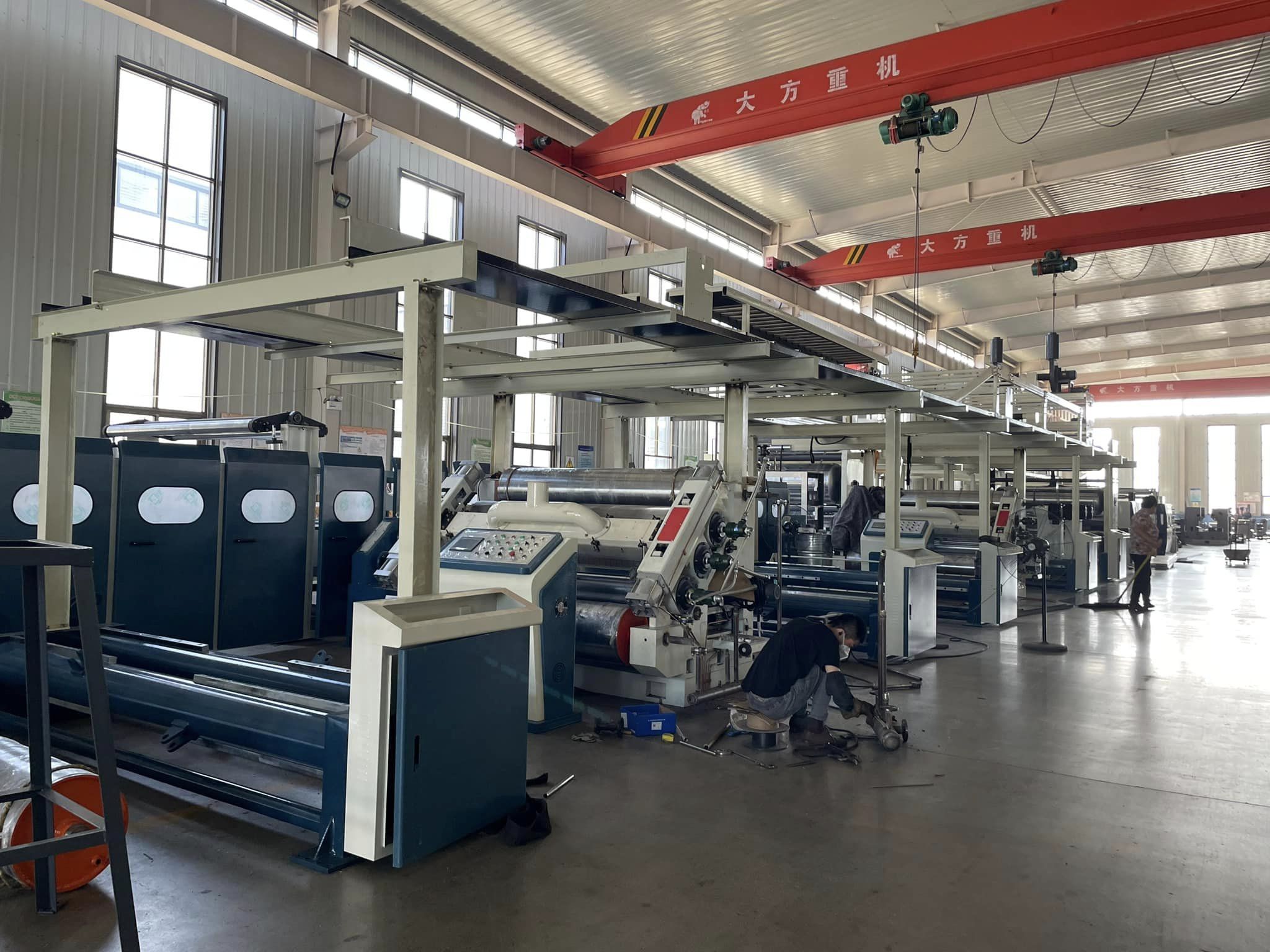 corrugated cardboard production line used Paper box Single facers,corrugated carton making machine Single cutter for corrugated