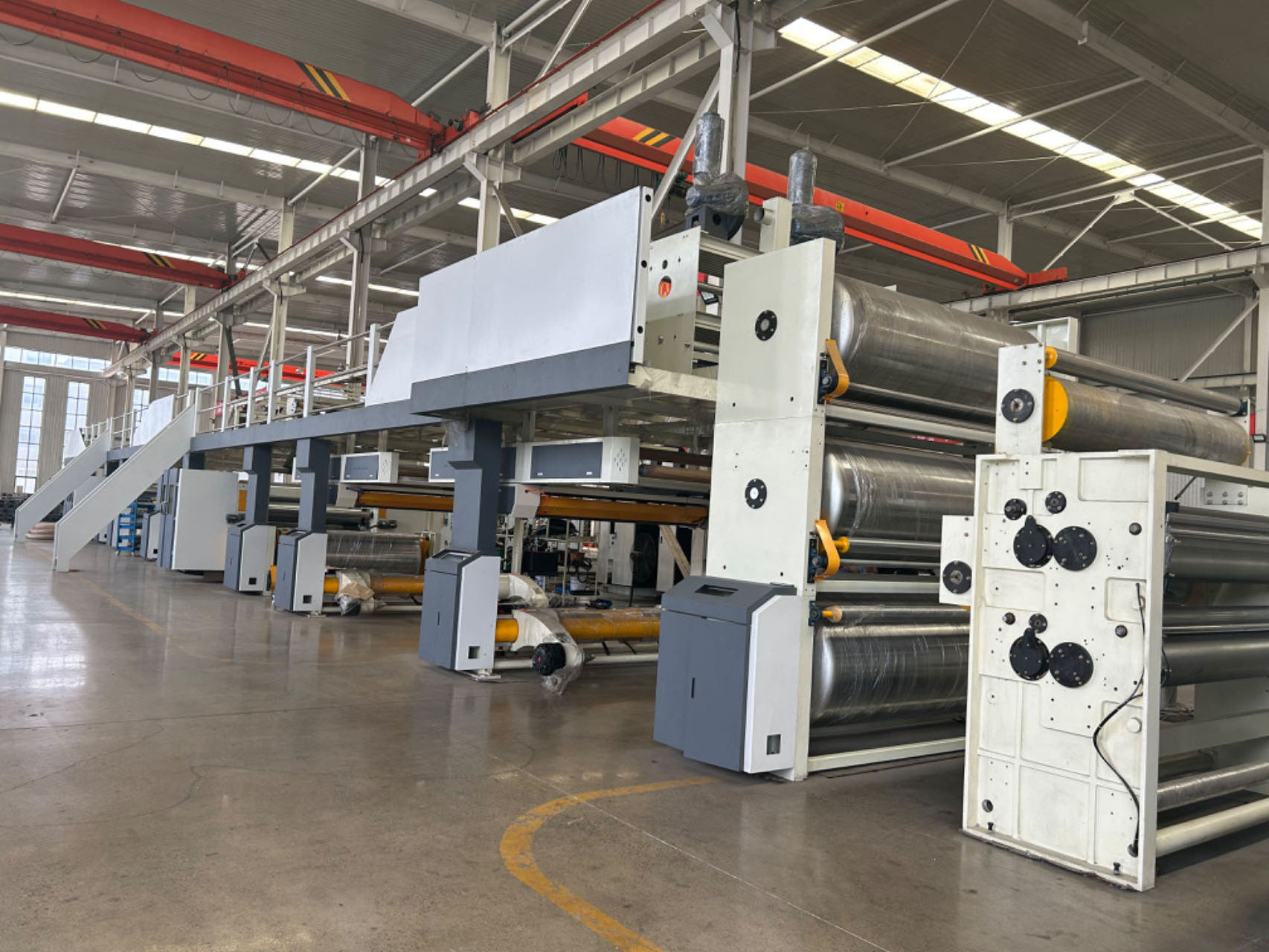 corrugated cardboard production line used Paper box Single facers,corrugated carton making machine Single cutter for corrugated