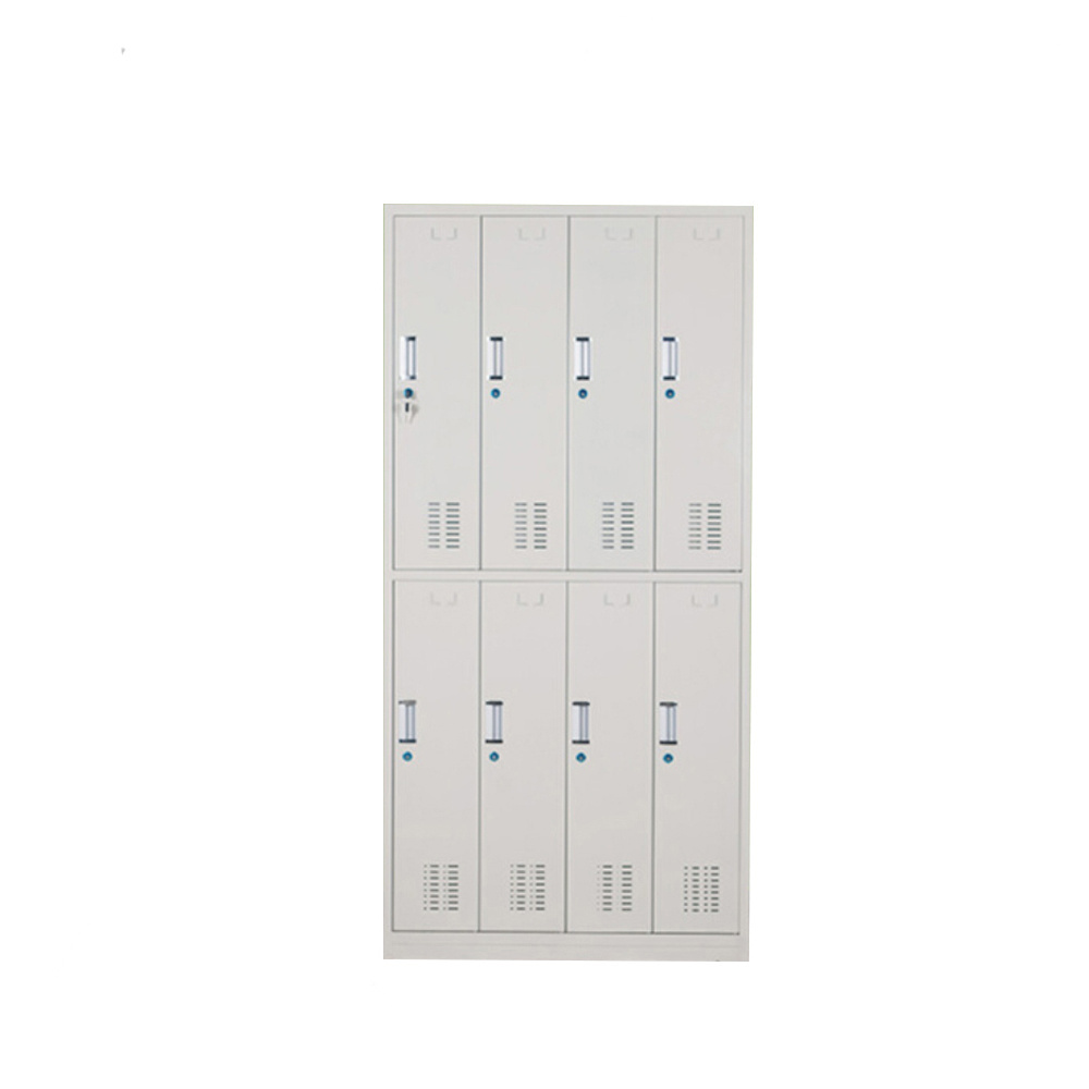 Wholesale 8 Doors Clothes Cabinet  Small Locker Public Dressing Room Wardrobe