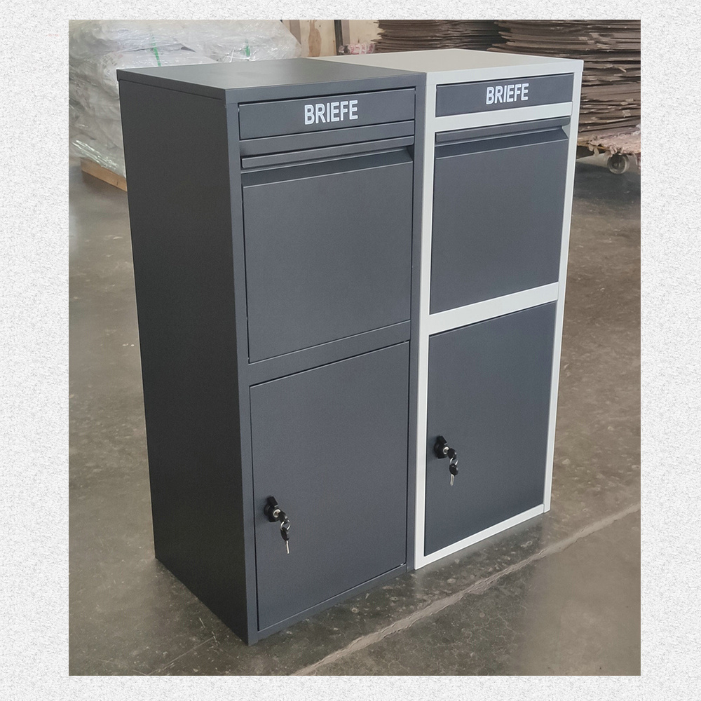 FAS-158   Stainless Steel Parcel Box locker Dropbox  Package dropping Metal Outdoor Newspaper Letter Box Mailbox