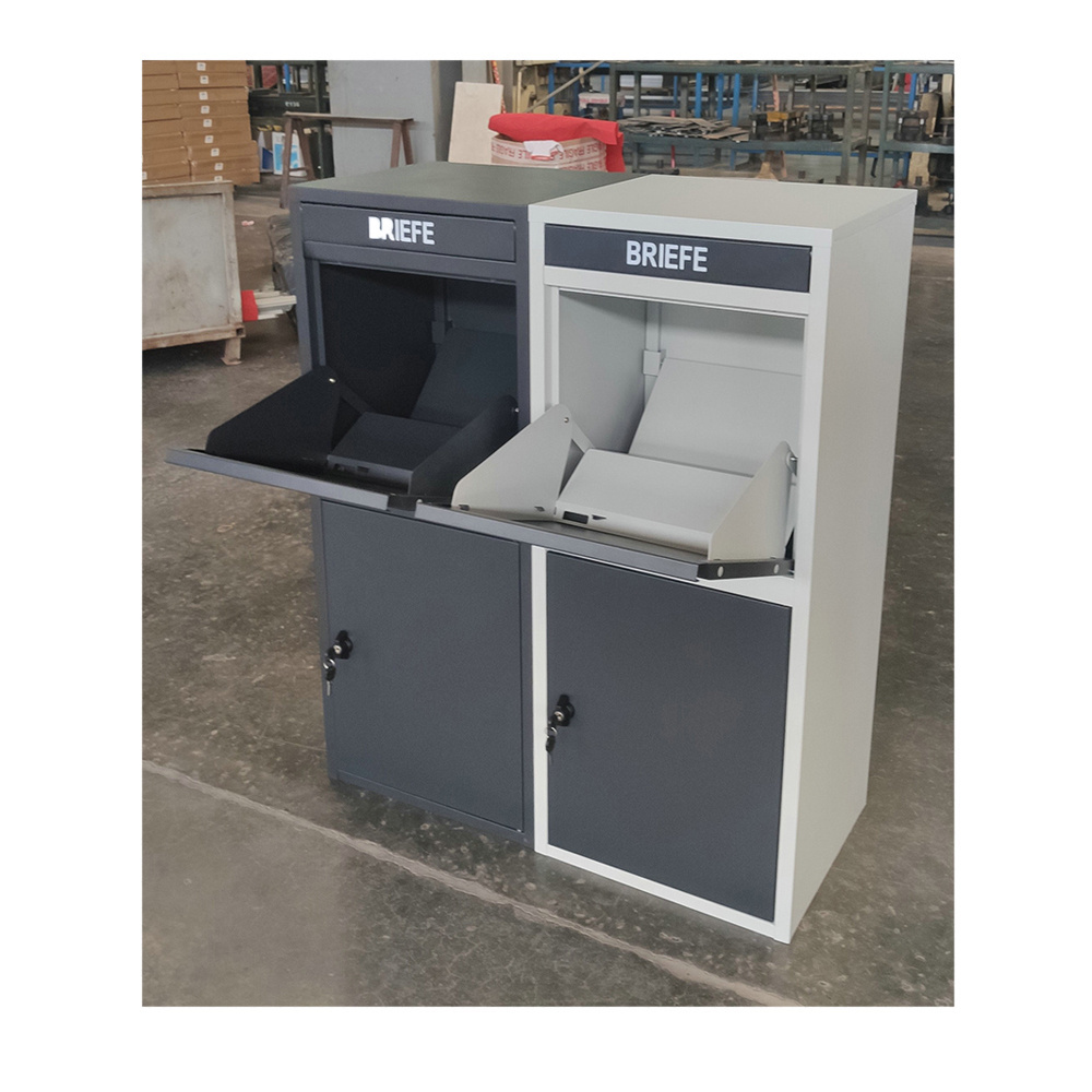 FAS-158   Stainless Steel Parcel Box locker Dropbox  Package dropping Metal Outdoor Newspaper Letter Box Mailbox