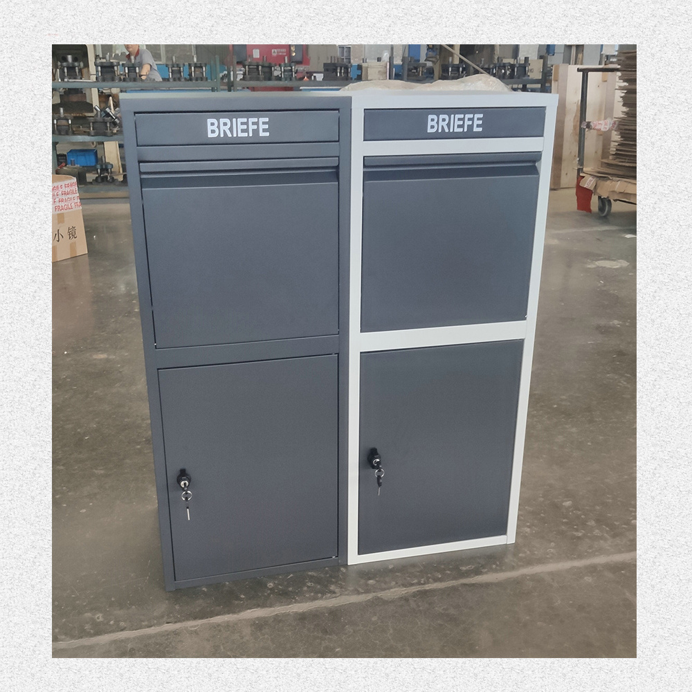 FAS-158   Stainless Steel Parcel Box locker Dropbox  Package dropping Metal Outdoor Newspaper Letter Box Mailbox