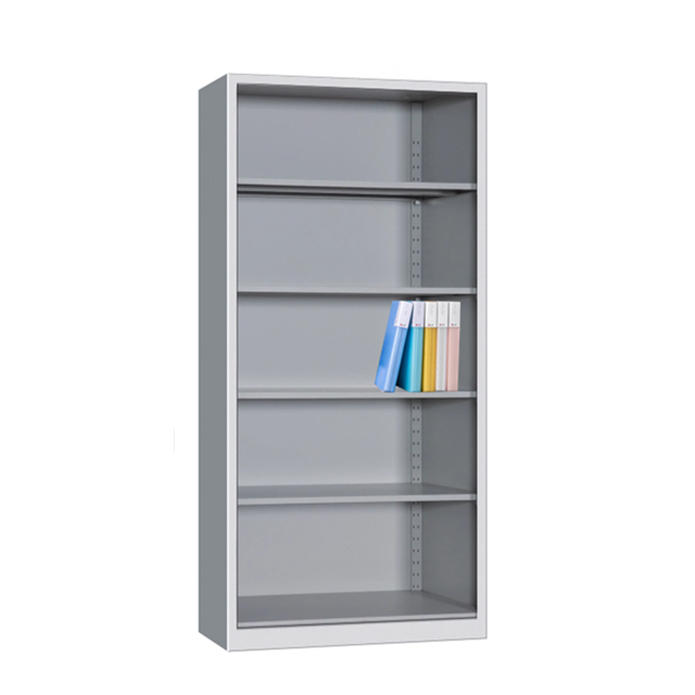 School No Door Open Shelf Book Filing Cabinet Metal File Storage Cabinet With 4 Shelves