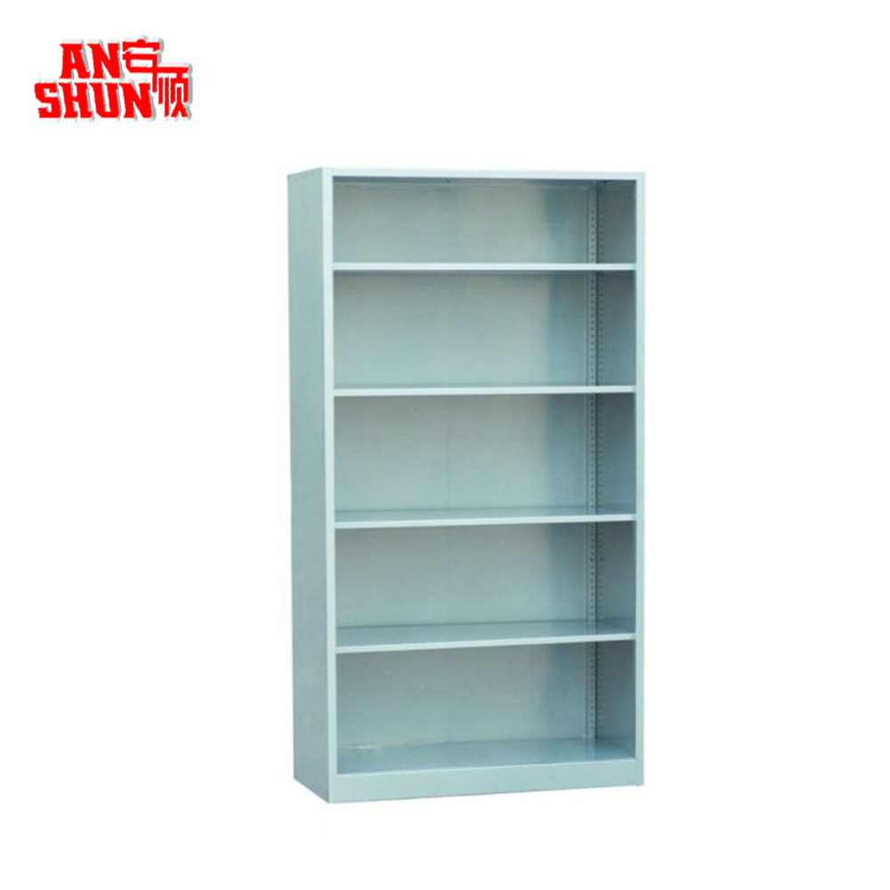 School No Door Open Shelf Book Filing Cabinet Metal File Storage Cabinet With 4 Shelves