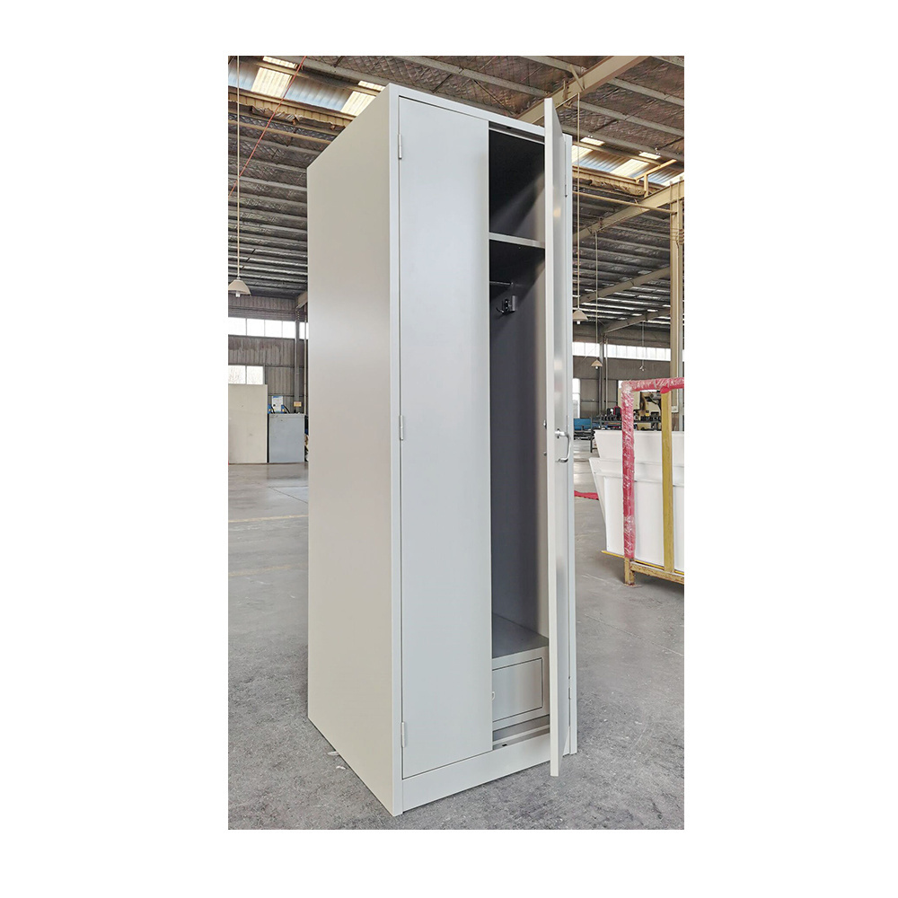 FAS-071  Knock-down bedroom furniture armoire dressing clothing Metal Wardrobe Steel Storage cabinets cupboards for clothes