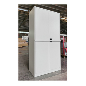 FAS-008 Wholesale office furniture steel File cupboards 2 Door Metal Storage Cabinets steel cabinet with safe locking bar