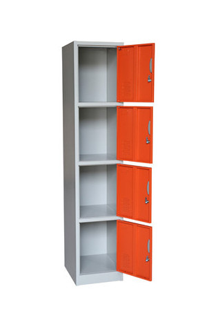 Modern Steel Locker Office Home Four-Door File Cabinets Portable Wholesale Narrow Storage Cabinets