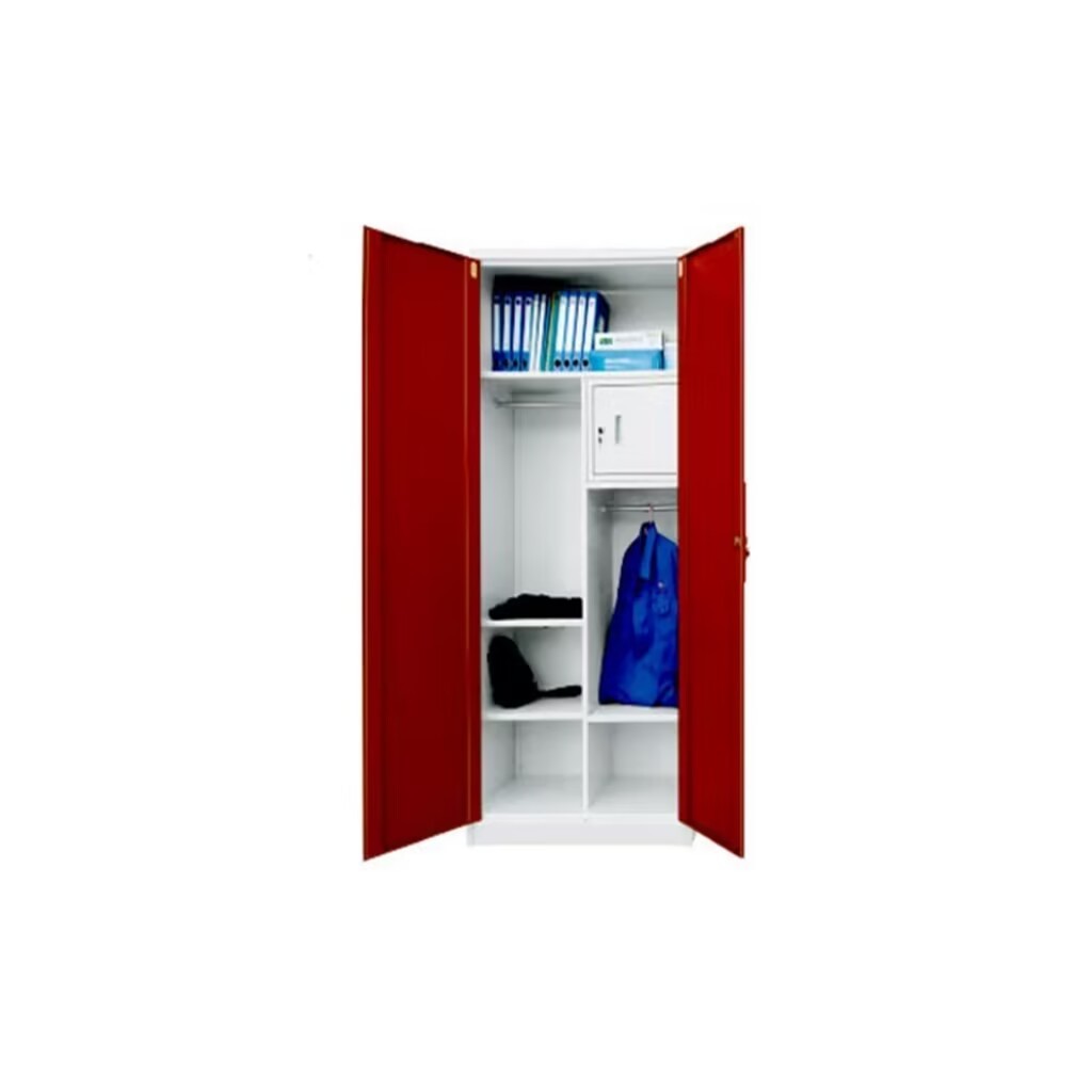 High Quality 2-door Clothes Storage Cabinet Hot Sale Dressing Cupboard Modern Steel Wardrobe