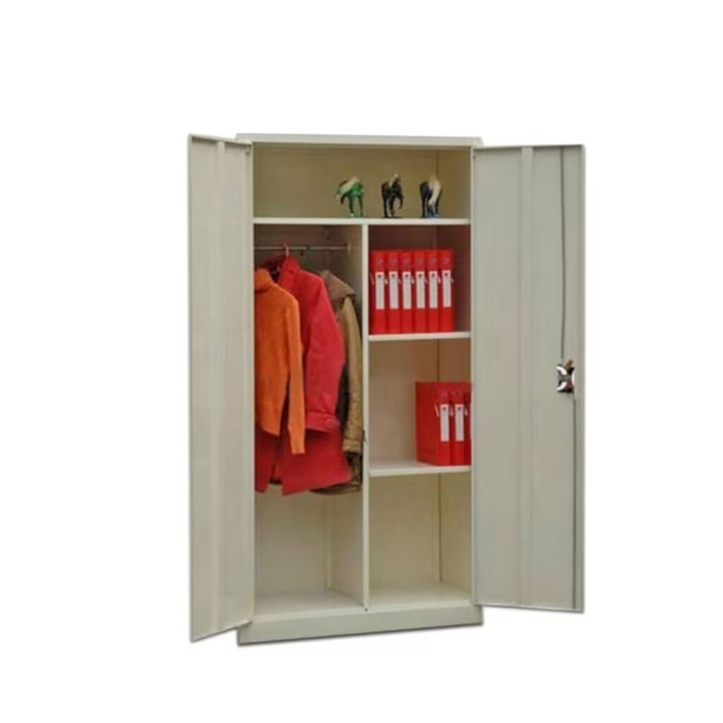 High Quality 2-door Clothes Storage Cabinet Hot Sale Dressing Cupboard Modern Steel Wardrobe