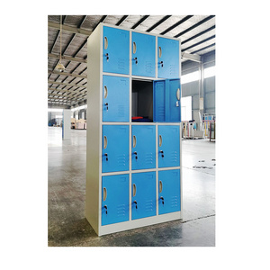 FAS-031 12 Door staff school metal Cabinet stainless steel worker clothes storage cabinet steel locker