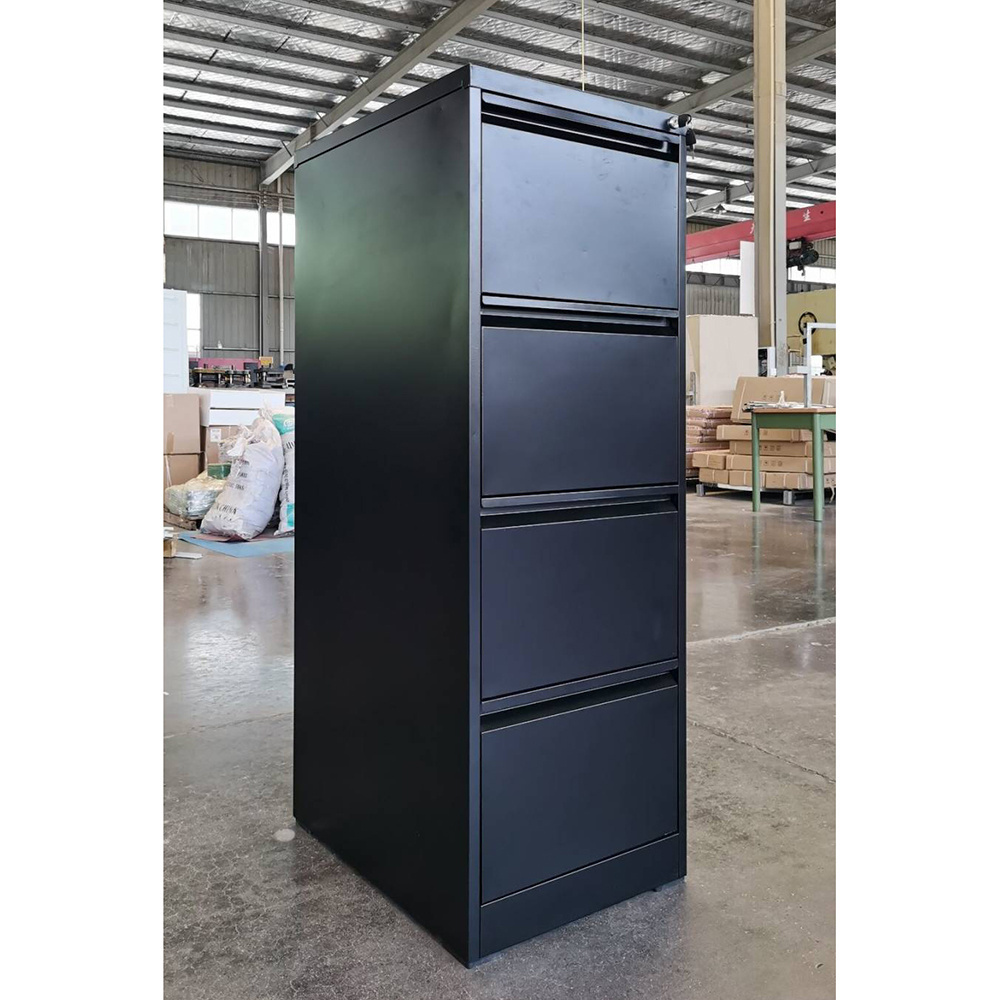 4 Drawer Metal Cabinet Heavy Duty Steel Office Furniture with Vertical File Cabinet Regular Document Storage Cabinet