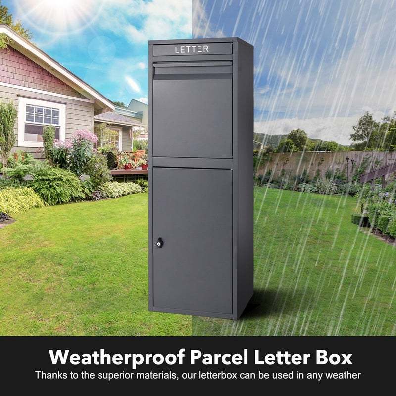 Anti Theft Outdoor Smart Mailbox Metal Mail Box Parcel Delivery Box for Home