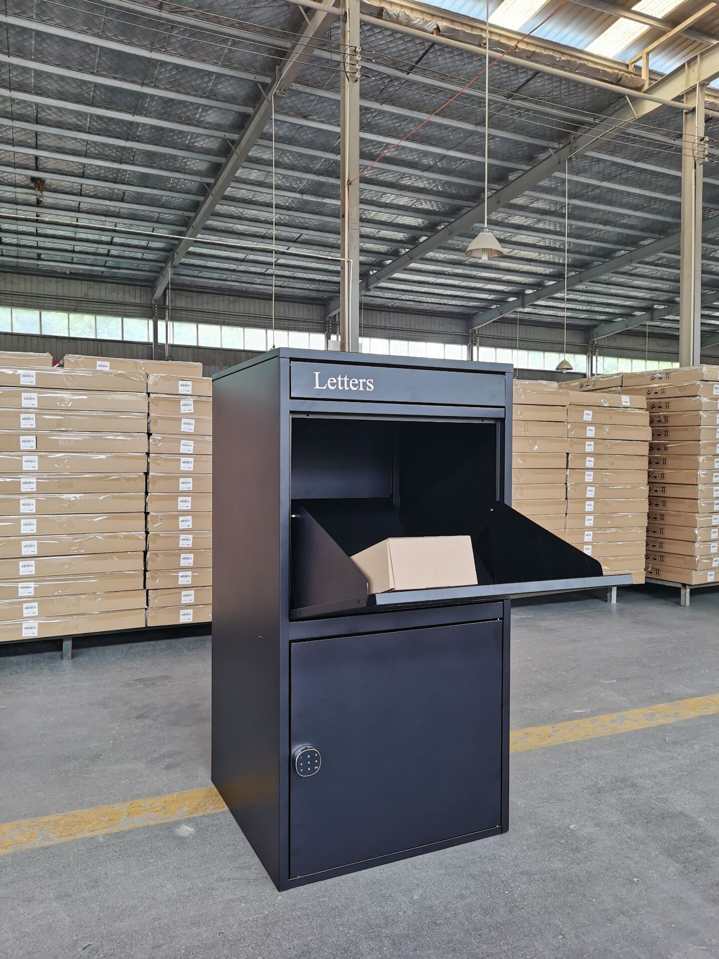 CAS-158 high quality parcel drop box wall mounted locking dropbox parcel box outdoor parcel mailbox