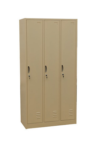 Hot Sale Locker 3 Door School Office Furniture Modern Steel Multi-functional Wardrobe