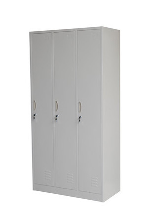 Hot Sale Locker 3 Door School Office Furniture Modern Steel Multi-functional Wardrobe