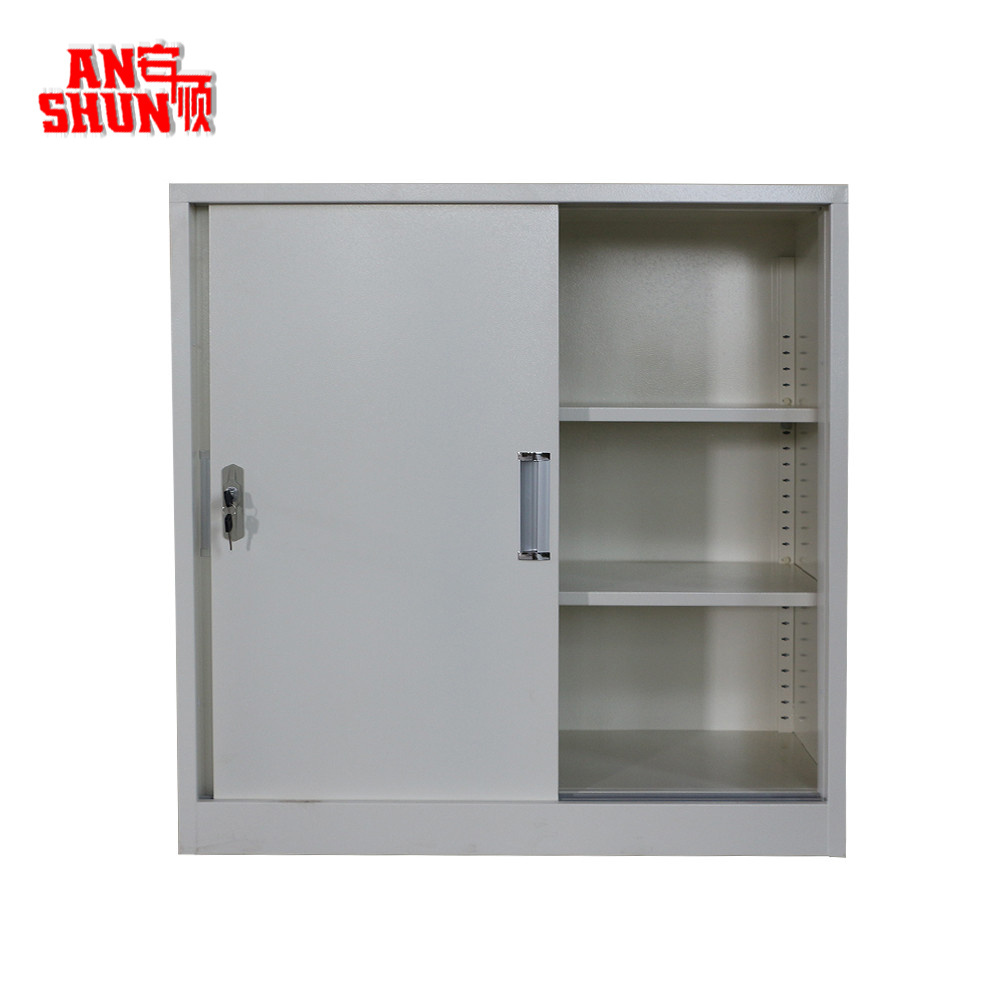 Cheap Price Locking Sliding Door Metal Cabinet Small Size Steel Office Furniture Filing Cabinet