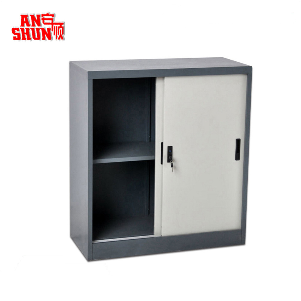 Cheap Price Locking Sliding Door Metal Cabinet Small Size Steel Office Furniture Filing Cabinet