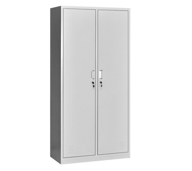 CAS-025 cheap price wardrobe bedroom furniture metal 2 door clothing cupboard for sale