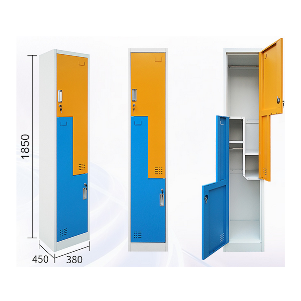 new design metal Z shape style locker for gym