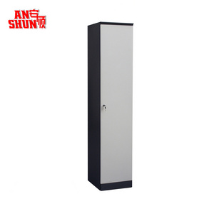 AS-009 One-door Clothes Locker Durable Common Use Steel Storage locker Mass Dressing Cupboard High Quality Wardrobe