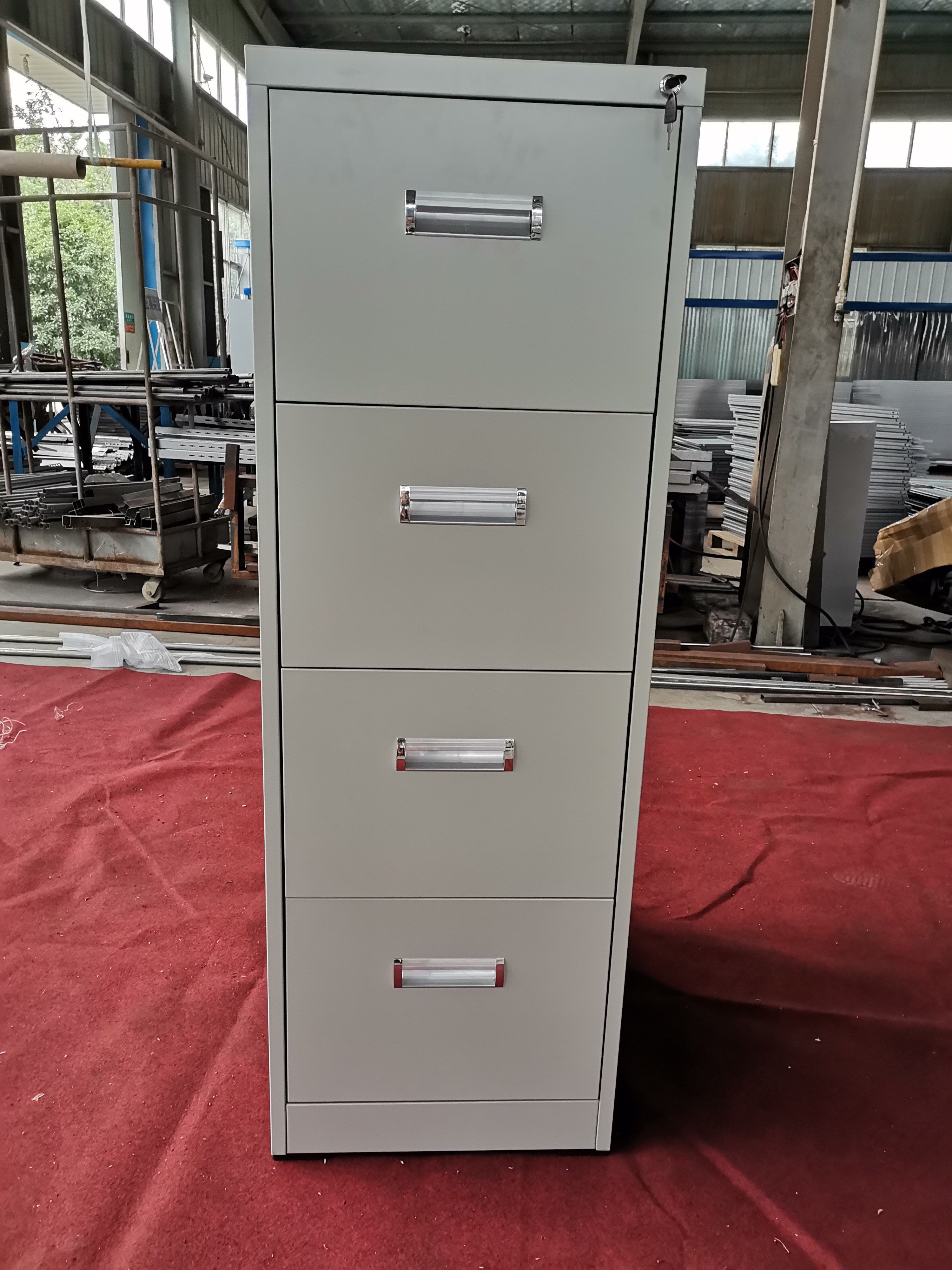 knock down structure vertical four drawer steel office storage filing cabinets