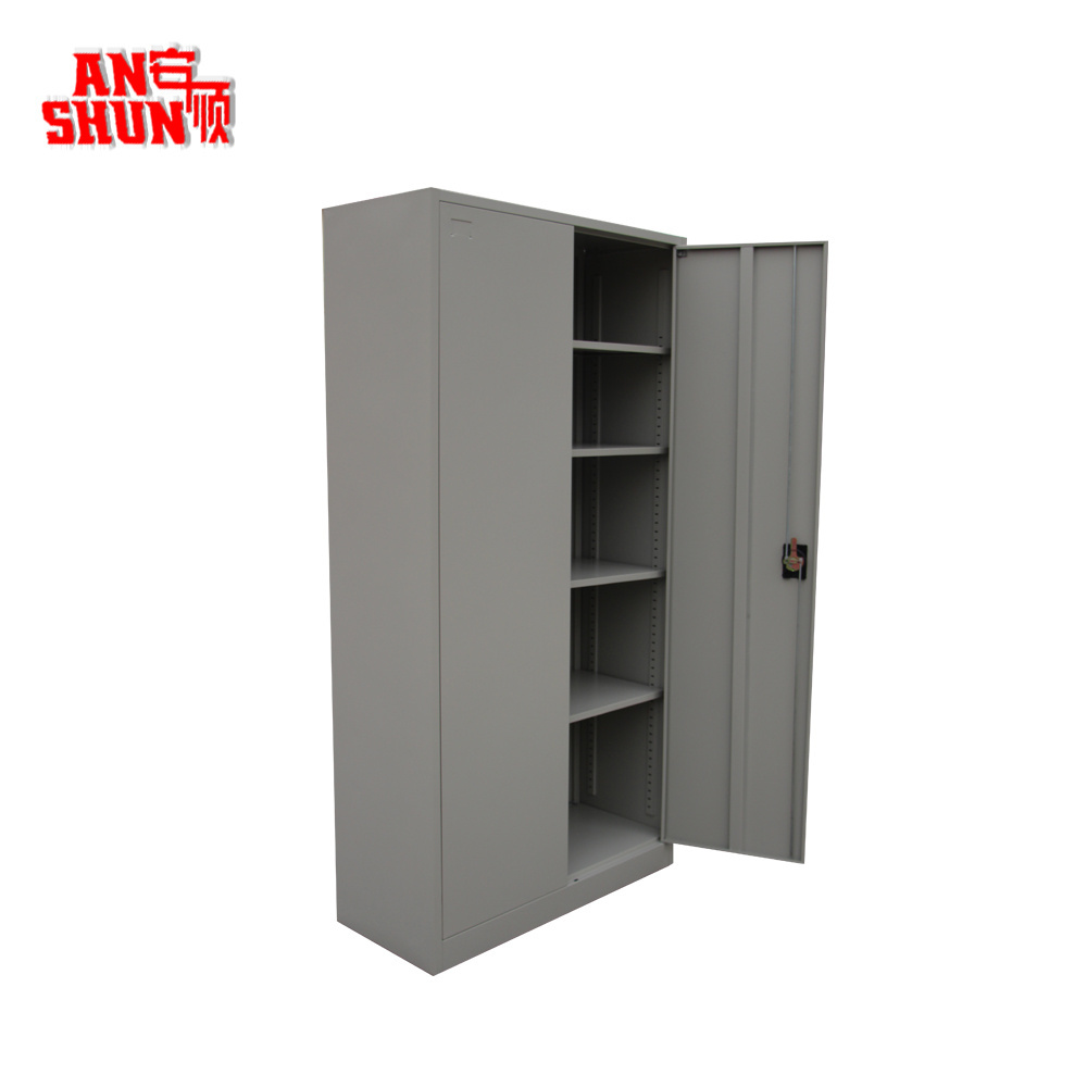 AS-008 Luoyang ANSHUN Steel Office Cabinet Furniture Metal Storage File Cupboard with 4 Shelves Lockable High Quality