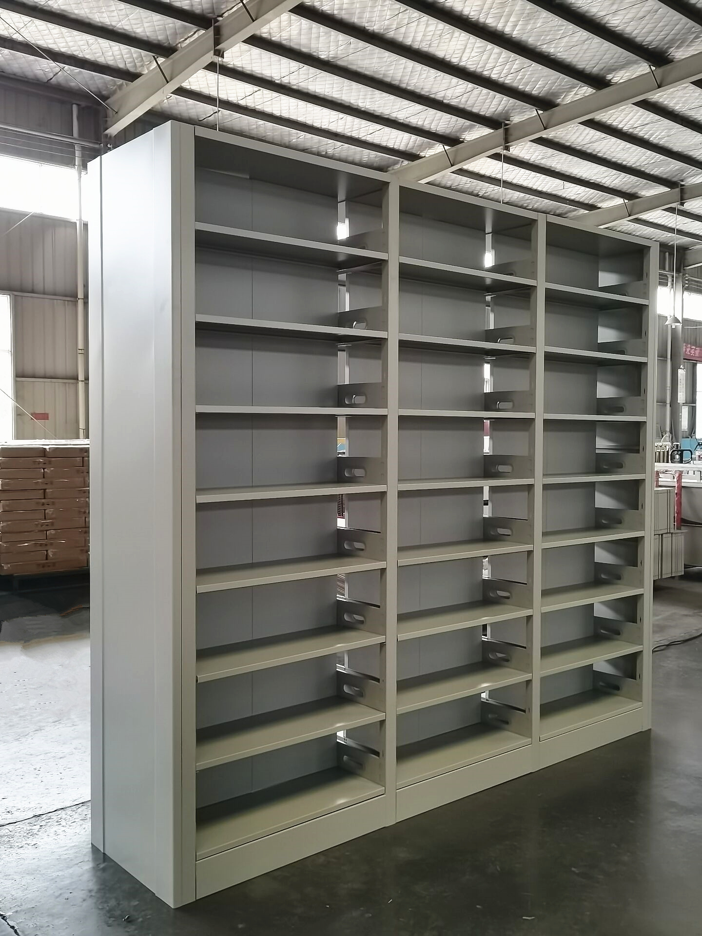 School Furniture Metal Iron Bookshelf Bookcase Used Library Bookshelves For Sale