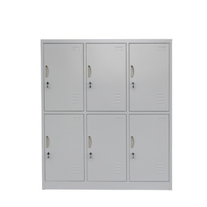 Primary School Furniture 6 Door Schoolbag Cabinet Toy Locker Cabinet Small Metal Storage Locker For Bag And Clothes