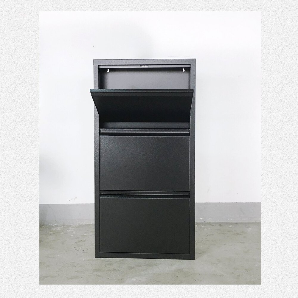 Fas-036A   Wall mounted metal shoe storage cabinet organizer space saving vertical slim steel shoe rack shoe lockers