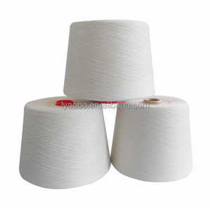 Raw white 20s polyester spun yarn / 100 polyester virgin yarn / polyester spun yarn