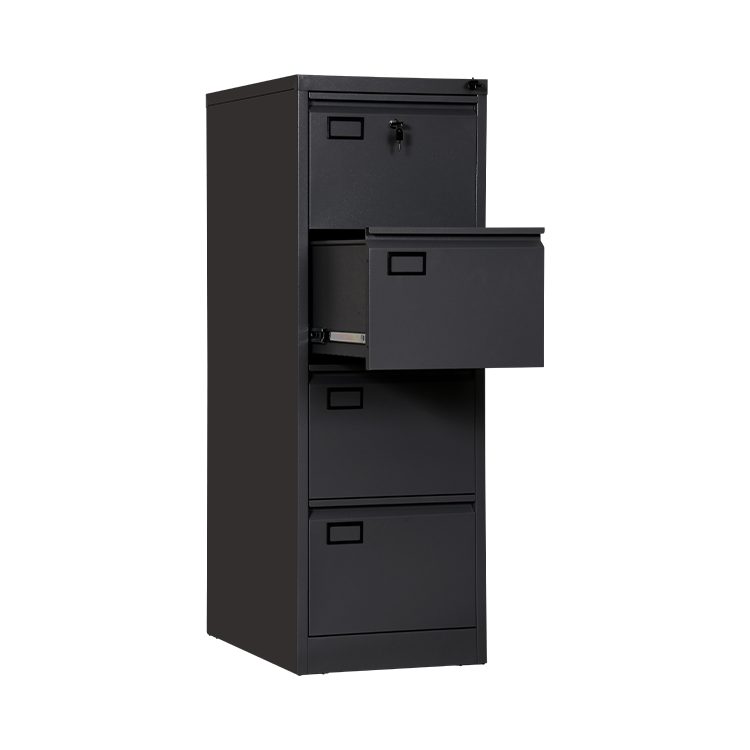 4 Drawer Cabinet Office Lockable Lateral Vertical Filing Drawers Storage Cheap With Safety Bar Lock Stainless Steel file cabinet