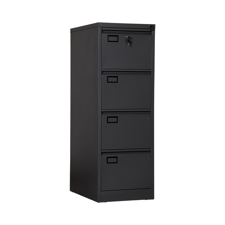 4 Drawer Cabinet Office Lockable Lateral Vertical Filing Drawers Storage Cheap With Safety Bar Lock Stainless Steel file cabinet