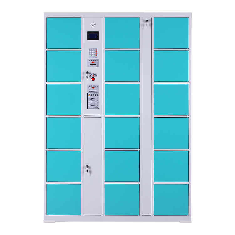 Electronic 18 Door Smart Box Parcel Locker Outdoor Bar Code System Locker