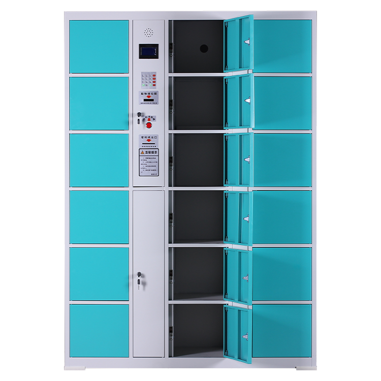 Electronic 18 Door Smart Box Parcel Locker Outdoor Bar Code System Locker