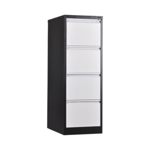 Office Supply Vertical Handles Steel Cabinet Drawers Organizer with Safety Lock 4 Drawer Metal Storage Drawer File Cabinet