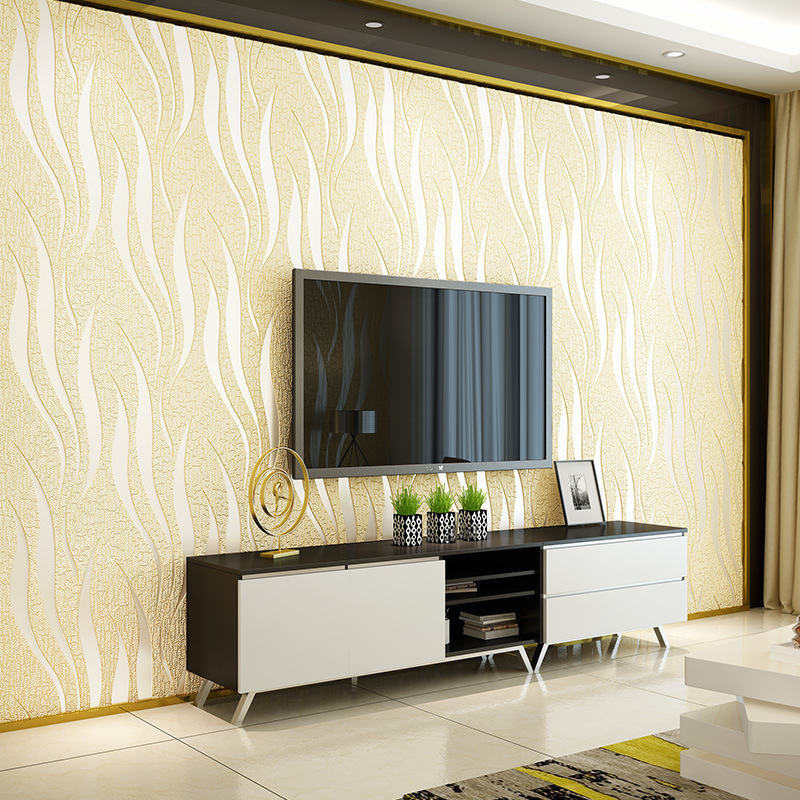 Decorative Marble Vinyl Abstract 3D Foam Suede Wallpapers/Wall Coating