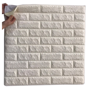 PE Wall Panels 3d Brick Wallpaper 3d PE Foam Wall Sticker for Home Decoration