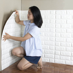 3D Peel and Stick PVC wallpaper Stone brick wall coating for interior decoration