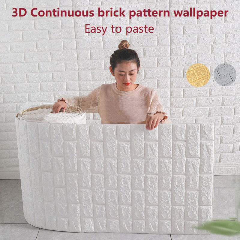 China Supplier 3D Stone Brick Vinyl Wallpaper Wall Coating  Wall Covering