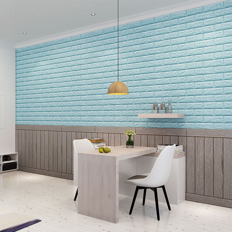 China Supplier 3D Stone Brick Vinyl Wallpaper Wall Coating  Wall Covering