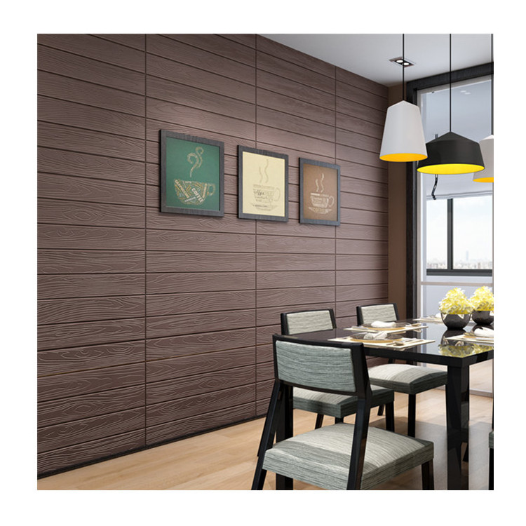 Modern 3d Wallpaper Wood Wall Panel Peel And Stick Wallpaper Papel Tapiz Para Pared Matte Papier Peint Wpc Mural Wall Paper