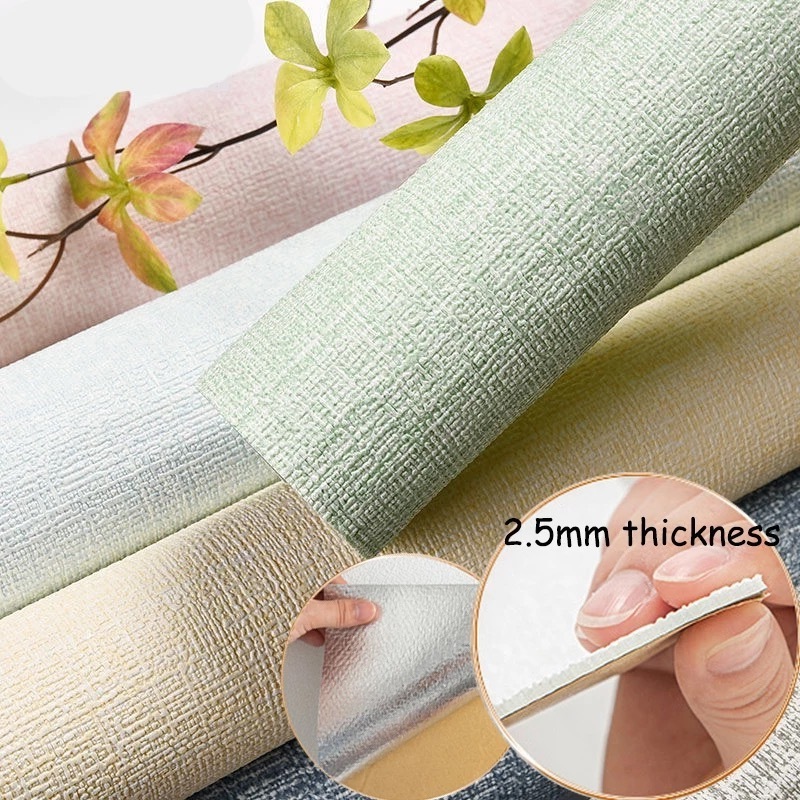 Linen Grasscloth Wallpaper Roll Bedroom Textures Wall Paper Dining Room Hotel Striped Peel And Stick Self Adhesive Wallpapers