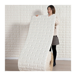 New 3D Pe Foam Brick Wall Sticker Self Adhesive Bedroom Decorative 3D Wall Panel Ceiling Wallpaper