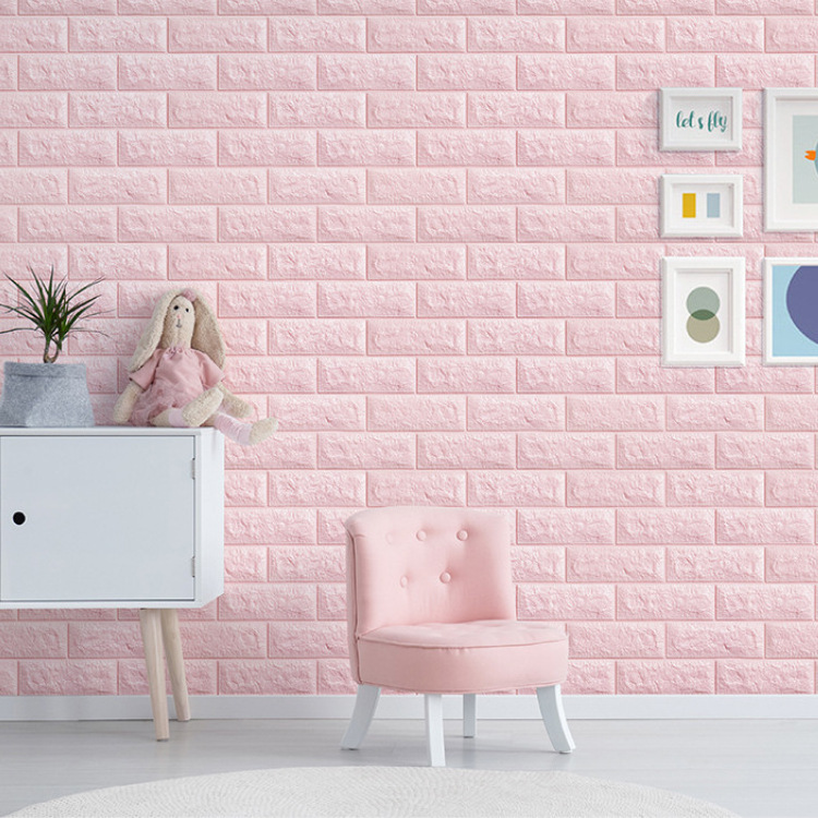 Best price home decor pe material self adhesive peel stick foam brick wall panels 3d wallpaper