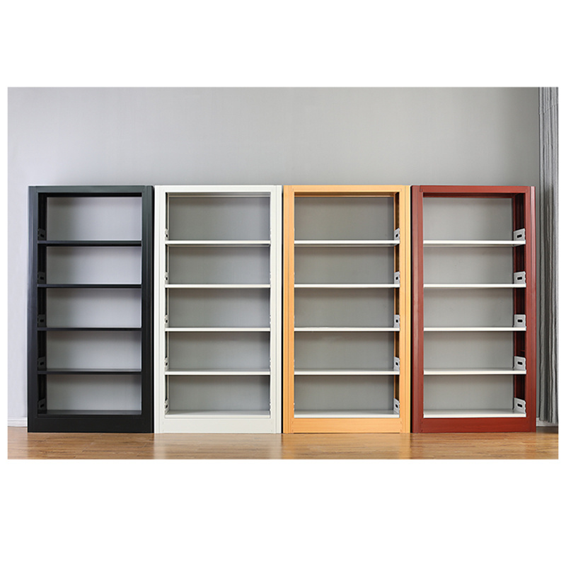 White steel bookcase used library bookcases bookshelves for sale